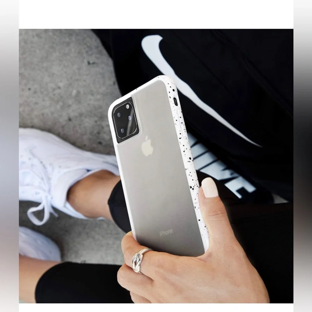 New Case-Mate - Tough Speckled - Case for iPhone 11 Pro - 5.8 inch - White